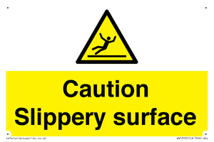 Caution Slippery surface